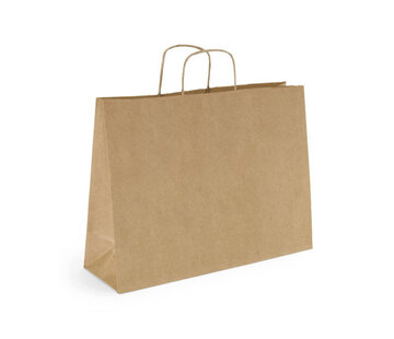 Specipack Sacs en papier - 54 x 14 x 44 cm - Cordon torsadé - 250 pièces