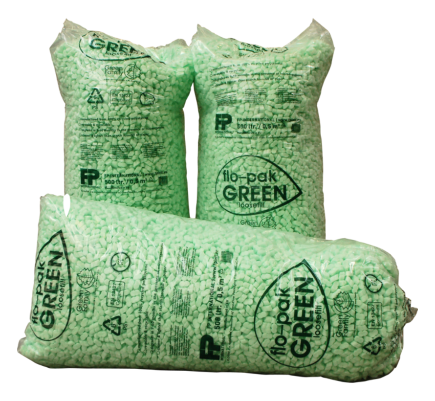 Flo-pak Filling Chips Biodégradable - Matériau de remplissage - Sac de 400 litres - 8 chips formés