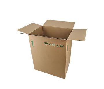 Halve Eurodoos 48 - 40 x 30 x 48 cm - Dubbele golf - Met handgrepen