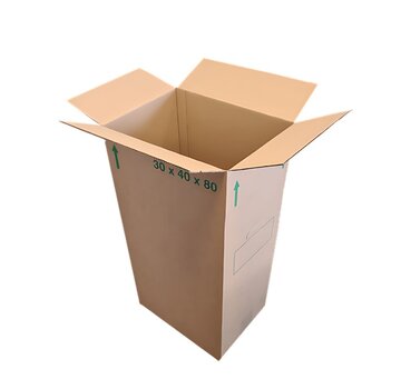 Halve Eurodoos 80 - 40 x 30 x 80 cm - Dubbele golf - Met handgrepen