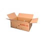 Hele Eurodoos 25 - 60 x 40 x 25 cm - Dubbele golf - Met handgrepen - Voorzien van gaten