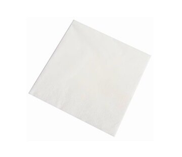 Witte Servetten 33x33 cm - 2.000 stuks - 2-laags - 4-vouw - 8x250 stuks