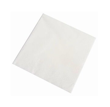 Serviettes blanches 33x33 cm - 2 000 pièces - 2 plis - 4 plis - 8x250 pièces