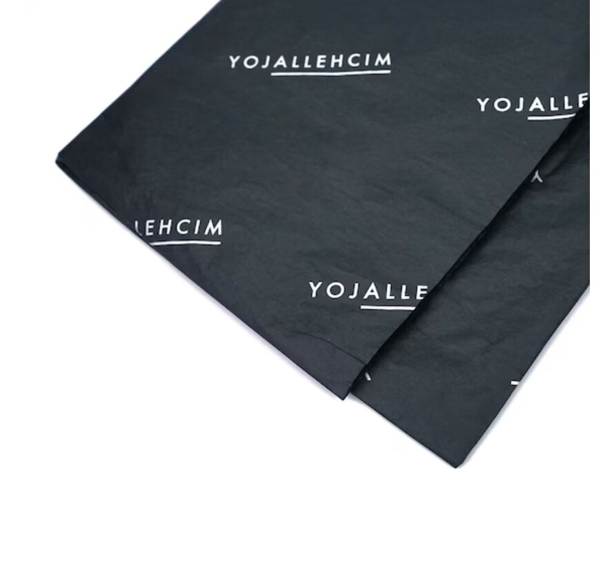 Zwart vloeipapier bedrukken - 70 x 50 cm - Kleine oplage van 250 stuks