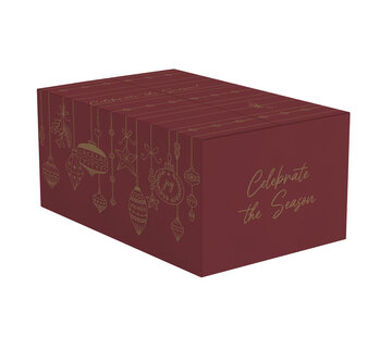 Specipack Geschenkdozen kerst - rood - 490 x 390 x 270 mm - bundel met 15 dozen