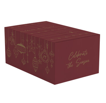 Specipack Geschenkdozen kerst - rood - 390 x 290 x 177 mm - bundel met 15 dozen