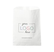 Sacs en papier imprimés - 10 x 16 cm - Blanc - Boîte de 1 000 sacs imprimés