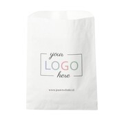 Sacs en papier imprimés - 15 x 22 cm - Blanc - Boîte de 1 000 sacs imprimés