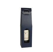 Specipack Wijnflestas - karton - 37,5x10x9cm - donkerblauw- 20 stuks