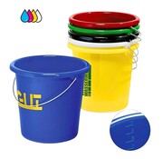 Impression de seaux 5L - Imprimé avec texte et logo - Par 100 pièces - Impression en trois couleurs