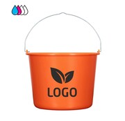 Impression de seaux 12L - Imprimé avec texte et logo - Par 100 pièces - Impression en deux couleurs