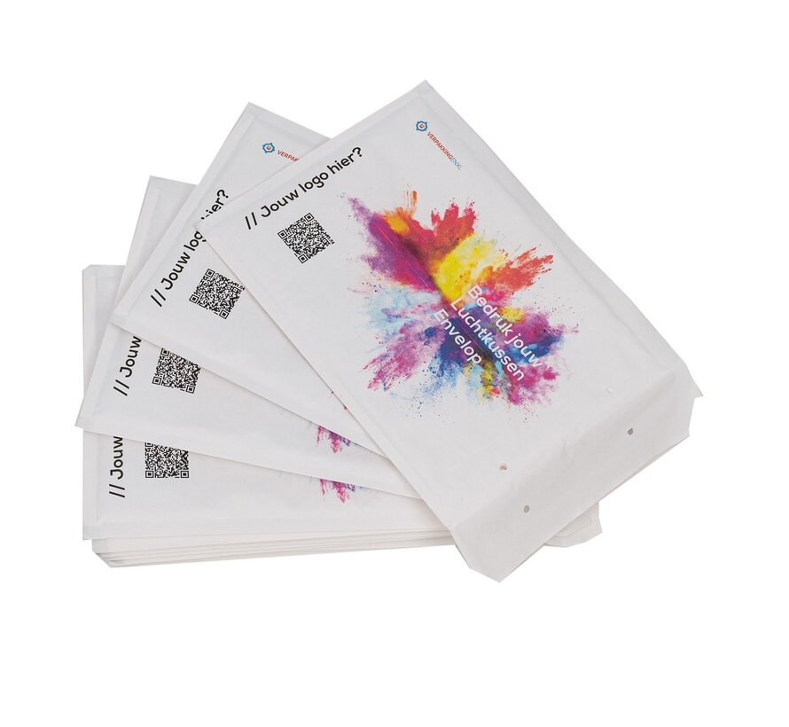 Luchtkussen enveloppen I19 - Bedrukt met jouw ontwerp - 300 x 445 mm - Doos met 50 stuks