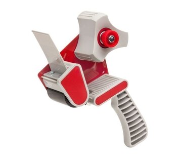 Specipack Tape dispenser 50 mm - Kunststof grijs/rode dispenser - Budget