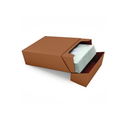 Boîtes à cartes de visite en kraft brun - 60 x 95 x 36 mm - Convient pour 100 cartes - Emballage de 250 pièces