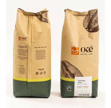 Grains de café Okay, sac de 1 kg, Fairtrade Royal
