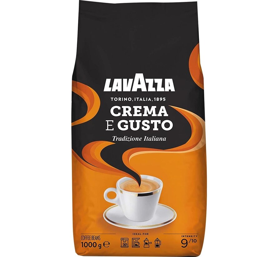 Lavazza café en grains cafe crema e gusto classic, sac de 1 kg