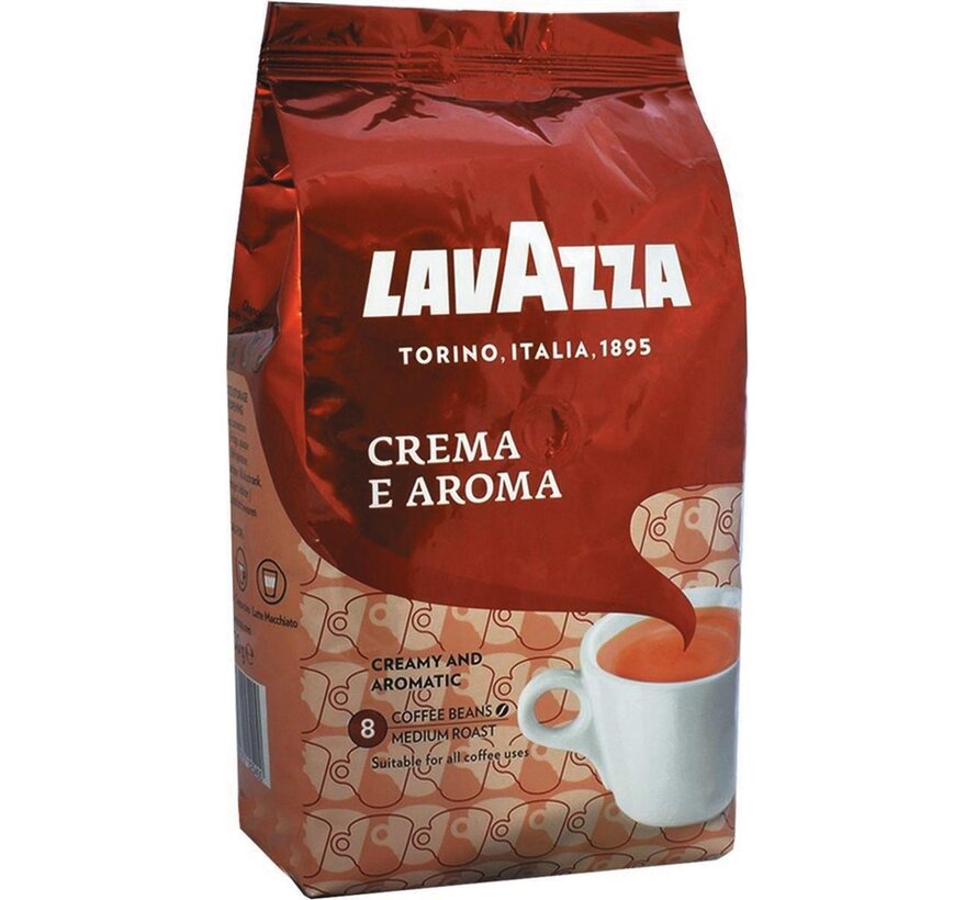 Lavazza café en grains crema e aroma, sac de 1 kg