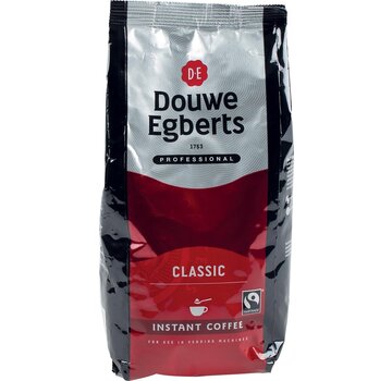 Café instantané Douwe Egberts, Classic, commerce équitable, paquet de 300g