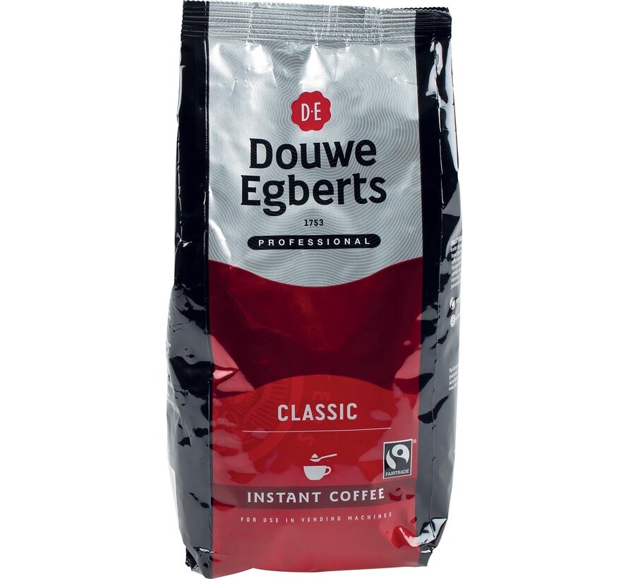 Café instantané Douwe Egberts, Classic, commerce équitable, paquet de 300g