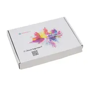 Boîte aux lettres en carton ondulé E-corrugated printed 350 x 225 x 30 mm XL White - Lot de 100 boîtes aux lettres imprimées avec votre propre design