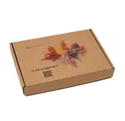 Boîte aux lettres en carton ondulé E-corrugated printed 350 x 225 x 30 mm XL Brown - Lot de 100 boîtes aux lettres imprimées avec votre propre design