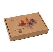 Specipack Boîte aux lettres en carton ondulé E-corrugated imprimé 370 x 260 x 30 mm XXL Brown - Lot de 100 boîtes aux lettres imprimées avec votre propre design