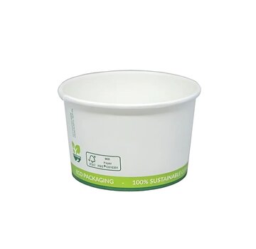 Kartonnen ijsbeker - FSC® karton/PLA - 4oz/120ml/76mmØ x 47mm - Doos met 1.000 stuks