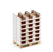 Pickbox® Small - Bac empilable en carton 400 x 400 x 200 mm - Capacité de charge 25 KG