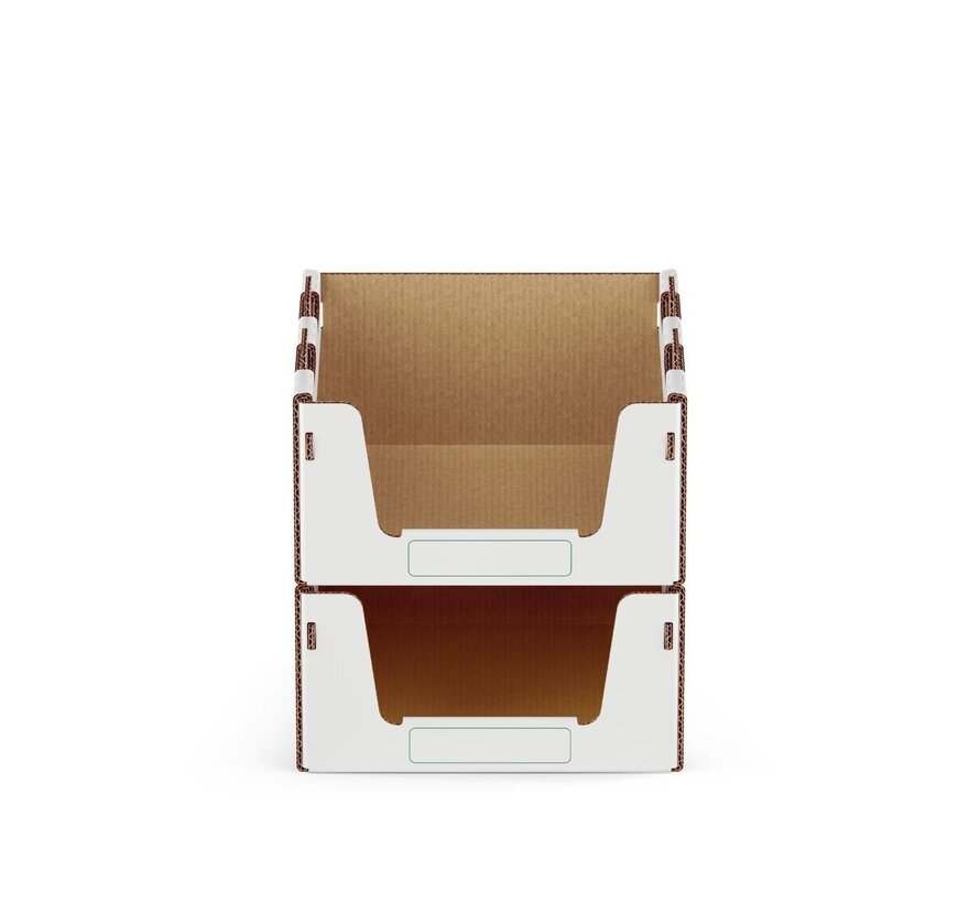 Pickbox® Small - Kartonnen Stapelbak 400 x 400 x 200 mm - Draagkracht 25 KG