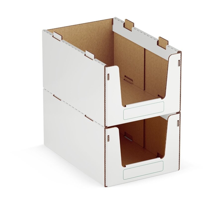 Pickbox® Large - Kartonnen Stapelbak 600 x 400 x 300 mm - Draagkracht 25 KG