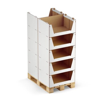 Pickbox® Max - Kartonnen Stapelbak 800 x 600 x 360 mm - Draagkracht 25 KG