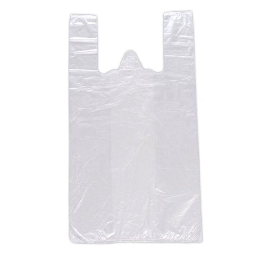 Hemddraagtas 25 x 6 x 50 cm LDPE - Transparant 24 mu - Doos met 1.000 stuks