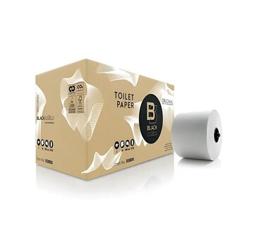 Satino Black Systeemrollen Wit 2-laags 100 meter - Verpakking met 24 rollen