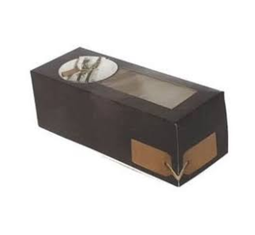 Rolladedoos Greystone 25 x 10 x 9 cm - Met venster - Doos met 200 stuks