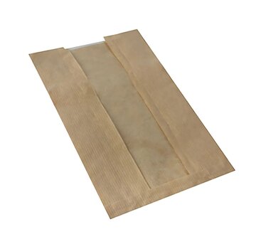 Broodzakken met PLA venster 30 x 16 x 6 cm - Doos met 1.000 stuks - Conpax P87525