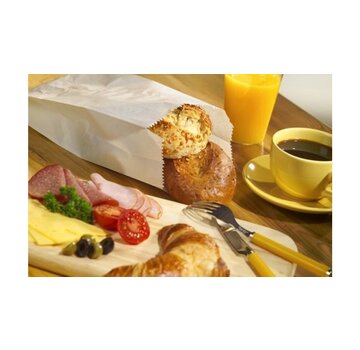 Sacs à pain en papier blanc 35 x 13 cm - Boîte de 1.000 pièces - Conpax 11534