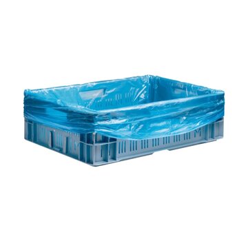 HDPE Kratzakken - 60 x 20 x 80 cm - Blauwe kleur - 20 my - Doos met 500 zakken