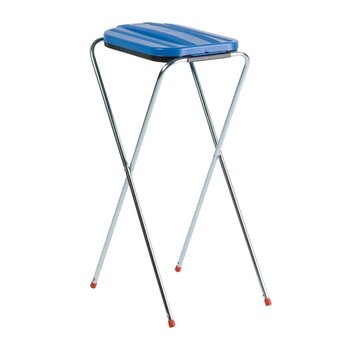 Support sac à déchets 120 litres - Simple bleu