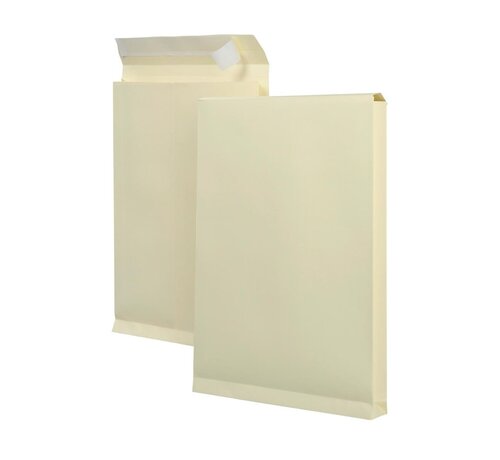 Monsterzakenveloppen 262 x 371 x 40 mm - Monsterzak - Crème kleur - Doos met 125 stuks