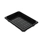 Plateau à sushi noir PS – 185 x 133 x 22 mm – Boîte de 600 pièces