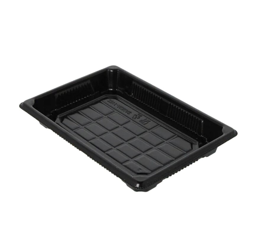 Sushi tray zwart PS – 226 x 97 x 22 mm – Doos van 600 stuks