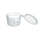 Covercup avec couvercle fixe 60 cc - Pot à sambal PP - Boîte de 1.000 pièces