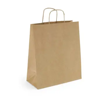 Specipack Papieren tasjes - 32 x 12 x 41 cm - Gedraaid koord - 200 stuks