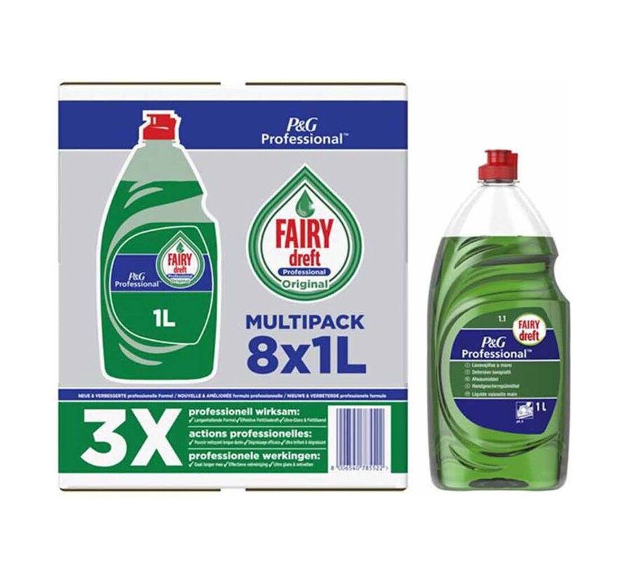 Dreft - handafwasmiddel  - classic 1 L - pak met 2 stuks