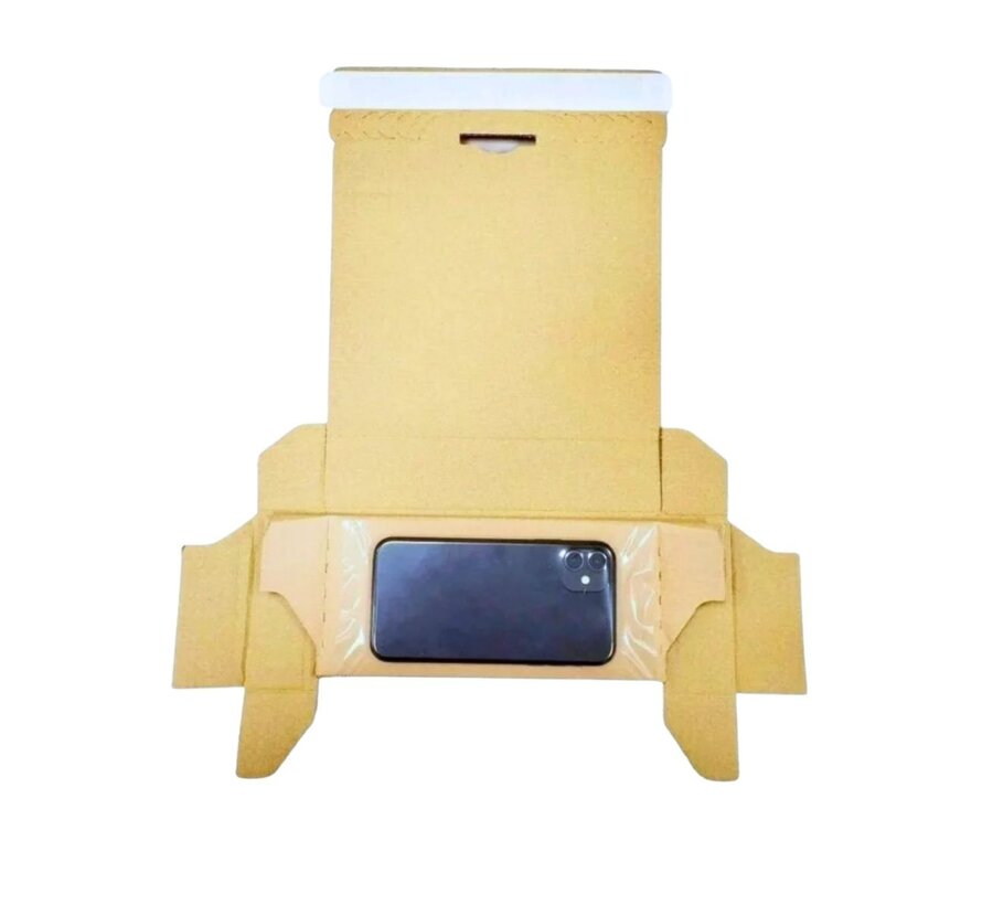 Fixeerverpakking voor Smartphones - 200 x 95 x 35 mm - Compleet met spanfolie