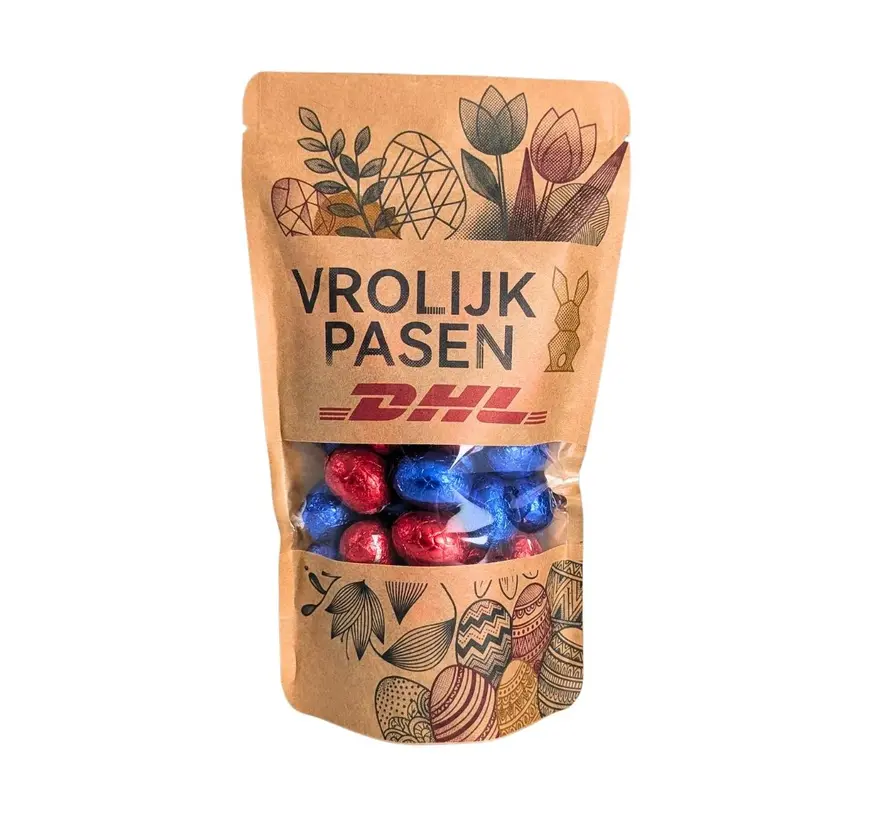 Bedrukte stazakken kraft - 1000ml - 180x225mm - 200 stuks