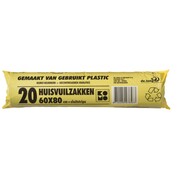 KOMO Afvalzak (huisvuilzak) 60x80cm Doos a 15x20 stuks