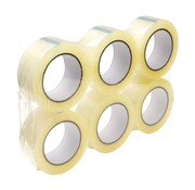 Ruban d'emballage Ruban acrylique haute adhérence transparent 32 my - 6 rouleaux
