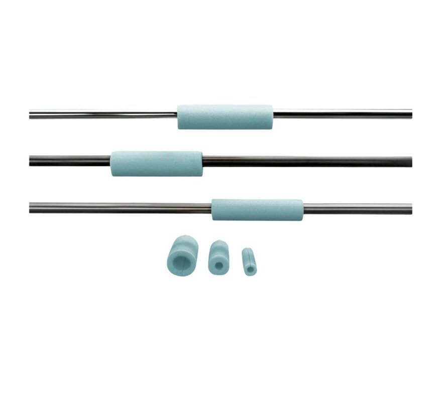 Profil en mousse en forme de O avec fente Ø 22 mm – 100 cm de long – Boîte de 70 pièces