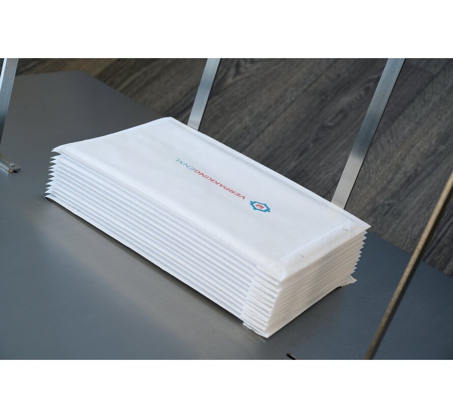 Enveloppes à bulles brunes F imprimées - Enveloppe à bulles 220 x 340 mm imprimée avec votre propre design - Boîte de 100 pièces